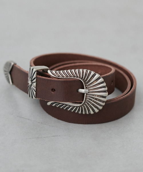LARUTA（ラルータ）の「【LARUTA】ウエスタンレザーベルト（ベルト・レディース・ブラウン/ブラック・FREE）」の7枚目の写真