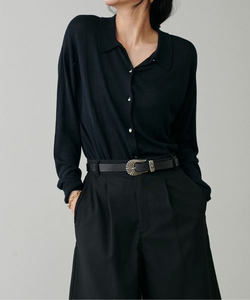 LARUTA（ラルータ）の「【LARUTA】ウエスタンレザーベルト（ベルト・レディース・ブラウン/ブラック・FREE）」の3枚目の写真