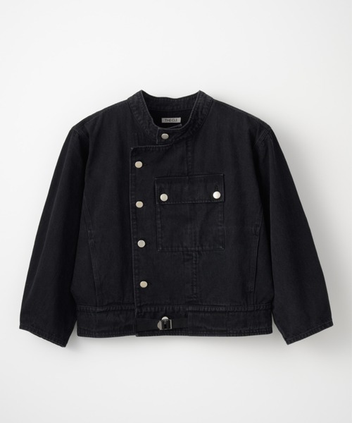 THE CLE(ザクレ)の「CHEF DENIM JACKET / シェフデニムジャケット【デニム】【シェフ】 デニムジャケット アウター メンズ(デニムジャケット・メンズ・ブラック・1/2)」の1枚目の写真