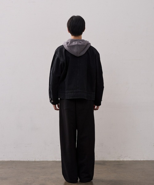 THE CLE(ザクレ)の「CHEF DENIM JACKET / シェフデニムジャケット【デニム】【シェフ】 デニムジャケット アウター メンズ(デニムジャケット・メンズ・ブラック・1/2)」の9枚目の写真