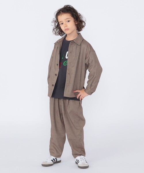 SHIPS（シップス）の「SHIPS KIDS:100～130cm /千鳥柄 チェック タック パンツ（その他パンツ・キッズ・ブラウン系その他・120/110/130/100）」の10枚目の写真