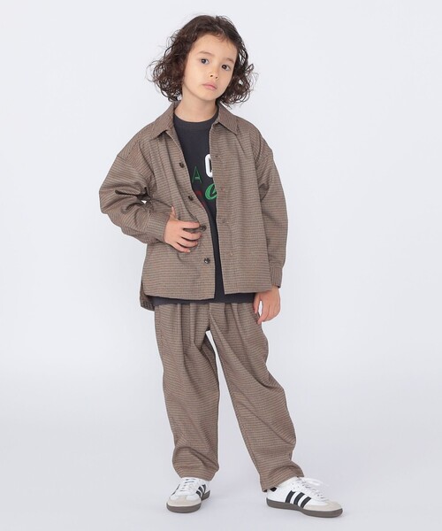 SHIPS（シップス）の「SHIPS KIDS:100～130cm /千鳥柄 チェック タック パンツ（その他パンツ・キッズ・ブラウン系その他・120/110/130/100）」の11枚目の写真