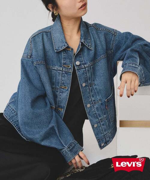 追加》Levi's/リーバイス SLOBE別注 BALLOON SLEEVE TRACKER デニム