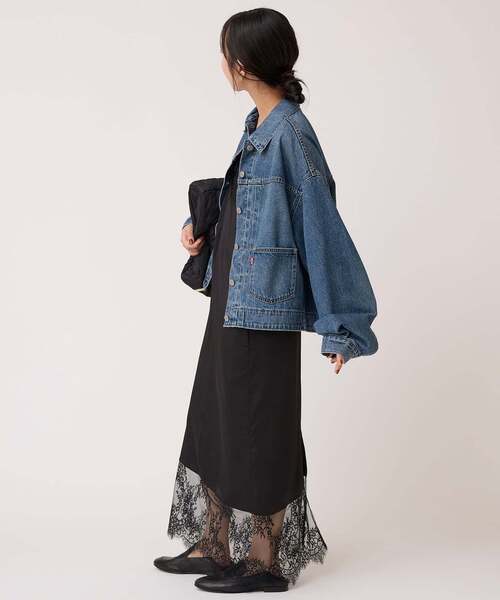 追加》Levi's/リーバイス SLOBE別注 BALLOON SLEEVE TRACKER デニム