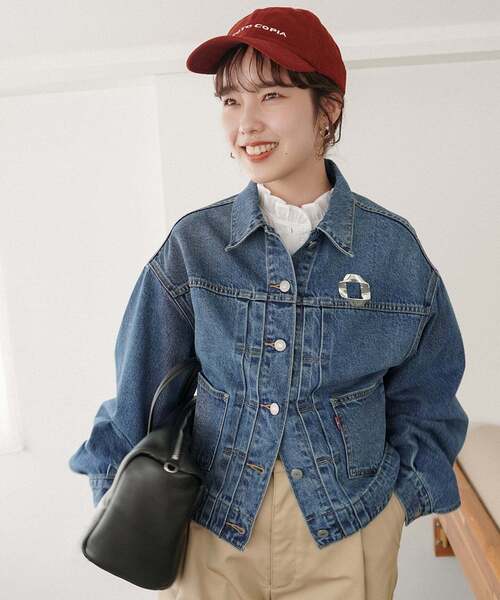 追加》Levi's/リーバイス SLOBE別注 BALLOON SLEEVE TRACKER デニム