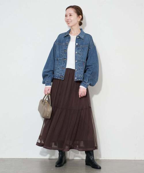 追加》Levi's/リーバイス SLOBE別注 BALLOON SLEEVE TRACKER デニム