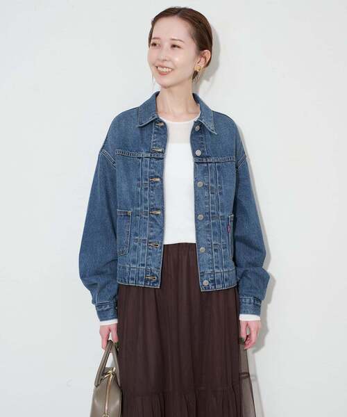 追加》Levi's/リーバイス SLOBE別注 BALLOON SLEEVE TRACKER デニム