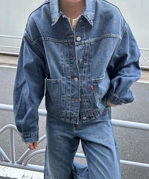 追加》Levi's/リーバイス SLOBE別注 BALLOON SLEEVE TRACKER デニム