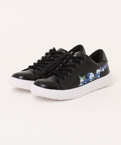 sanrio(サンリオ)の「【sanrio】サンリオ キャラクタープリント コートタイプスニーカー 1504(スニーカー・レディース・ホワイト/ホワイト系その他/ブラック・S/M/L/LL)」の3枚目の写真