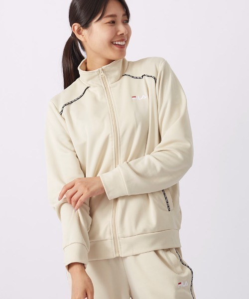FIRAゴルフ❗️ホワイトフリースジャケットとパンツセット L FILA GOLF｜フィラゴルフ のジャケット/アウター（ホワイト/白色系