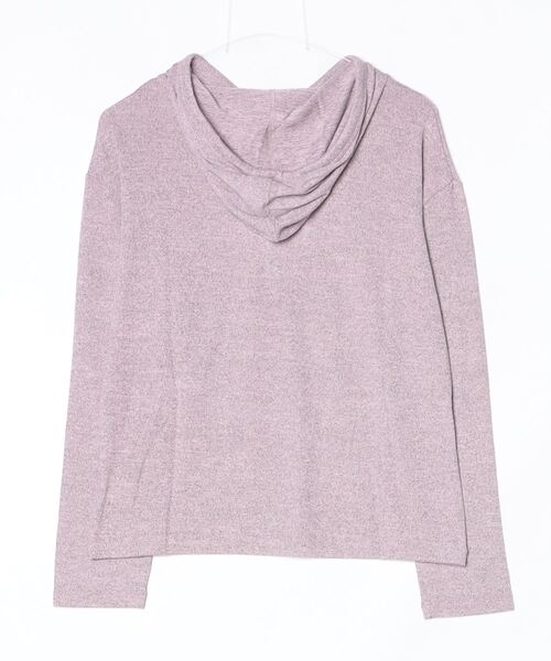 Vini(ヴィニ)の「ユニセックスプルオーバーパーカー(Tシャツ/カットソー・レディース・グレー/ラベンダー・MEDIUM)」の3枚目の写真