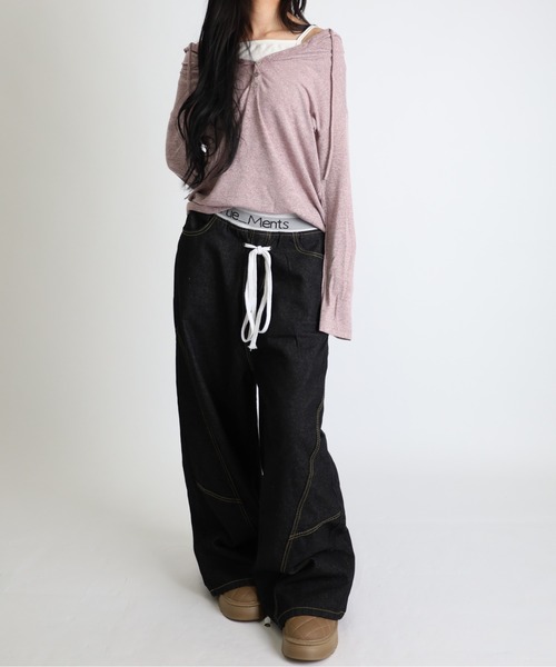 Vini(ヴィニ)の「ユニセックスプルオーバーパーカー(Tシャツ/カットソー・レディース・グレー/ラベンダー・MEDIUM)」の22枚目の写真