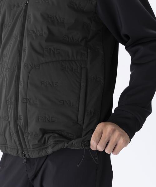 【ブラック】全方向ストレッチ ピンソニックキルト/ダンボール ハイブリットブルゾン <PERFORMANCE> (MENS) PING APPAREL】全方向ストレッチ ピンソニックキルト/ダンボール