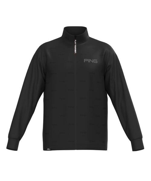 【ブラック】全方向ストレッチ ピンソニックキルト/ダンボール ハイブリットブルゾン <PERFORMANCE> (MENS) PING APPAREL】全方向ストレッチ ピンソニックキルト/ダンボール