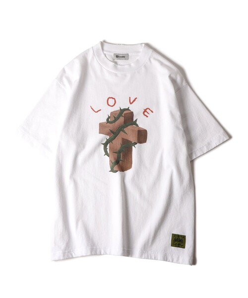 Subciety(サブサエティ)の「【WOMEN】Thorn cross tee(Tシャツ/カットソー・レディース・バーガンディー/ホワイト/ブラック・FREE)」の19枚目の写真