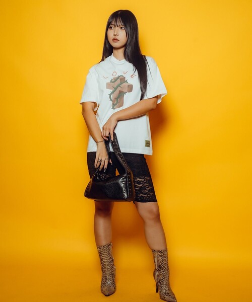 Subciety(サブサエティ)の「【WOMEN】Thorn cross tee(Tシャツ/カットソー・レディース・バーガンディー/ホワイト/ブラック・FREE)」の20枚目の写真