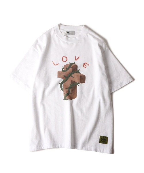 Subciety(サブサエティ)の「【WOMEN】Thorn cross tee(Tシャツ/カットソー・レディース・バーガンディー/ホワイト/ブラック・FREE)」の9枚目の写真