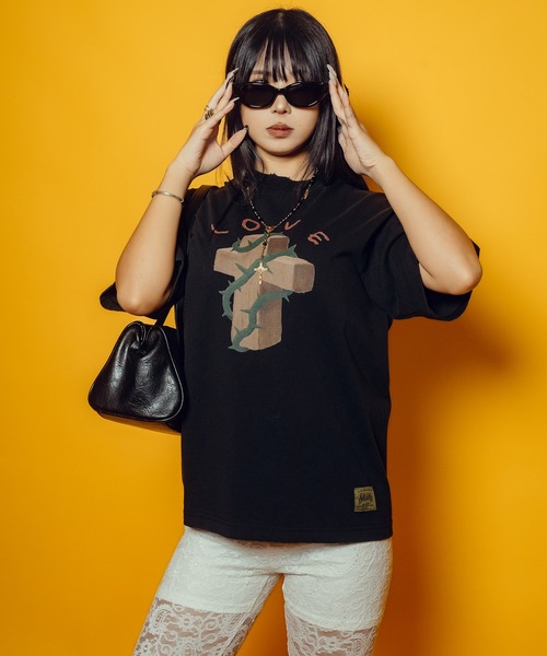 Subciety(サブサエティ)の「【WOMEN】Thorn cross tee(Tシャツ/カットソー・レディース・バーガンディー/ホワイト/ブラック・FREE)」の14枚目の写真