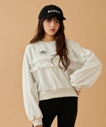 by LOVEiT | レースつきプルオーバー(スウェット)