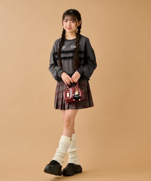 by LOVEiT（バイラビット）の「レースつきプルオーバー（スウェット・キッズ・ブルーグレー/ホワイト系その他/チャコール・160cm/150cm/130cm/120cm/140cm）」の4枚目の写真