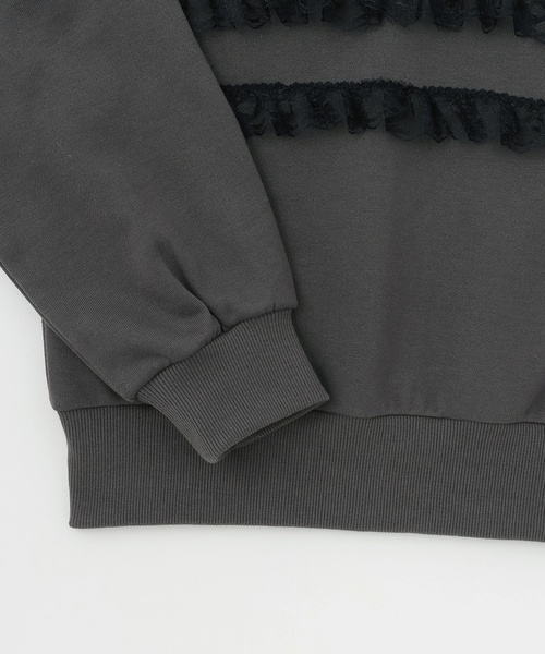 by LOVEiT（バイラビット）の「レースつきプルオーバー（スウェット・キッズ・ブルーグレー/ホワイト系その他/チャコール・160cm/150cm/130cm/120cm/140cm）」の14枚目の写真