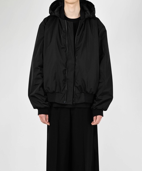 LAD MUSICIAN（ラッドミュージシャン）の「SOLO TWILL HOODED MA-1（MA-1・メンズ・ブラック・42/44/46）」の3枚目の写真