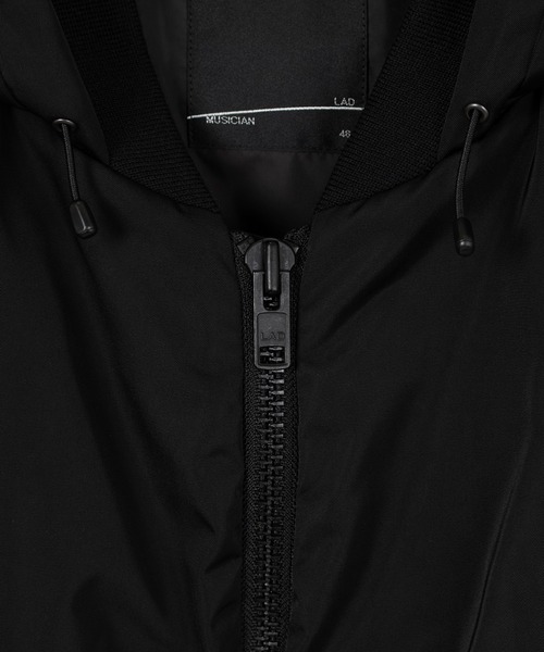 LAD MUSICIAN（ラッドミュージシャン）の「SOLO TWILL HOODED MA-1（MA-1・メンズ・ブラック・42/44/46）」の6枚目の写真