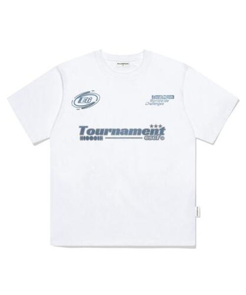 ESCAPEFROM(エスケープフロム)の「ブルートーナメントヴィンテージロゴプリントオーバーサイズ半袖Tシャツホワイト(Tシャツ/カットソー・レディース・その他・SMALL/MEDIUM/LARGE)」の5枚目の写真