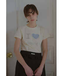 I LOVE LETERIE T-SHIRT_YELLOW