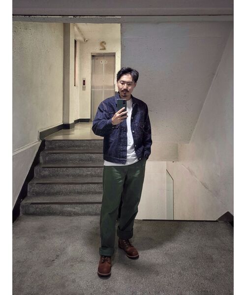 MUSINSA STANDARD（ムシンサスタンダード）の「クルーネック長袖Tシャツ[クリーム]（Tシャツ/カットソー・メンズ・その他・MEDIUM/LARGE/X-LARGE/XX-LARGE/XXX-LARGE/SMALL）」の12枚目の写真