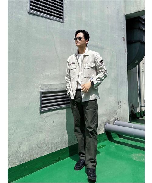 MUSINSA STANDARD（ムシンサスタンダード）の「クルーネック長袖Tシャツ[クリーム]（Tシャツ/カットソー・メンズ・その他・MEDIUM/LARGE/X-LARGE/XX-LARGE/XXX-LARGE/SMALL）」の13枚目の写真