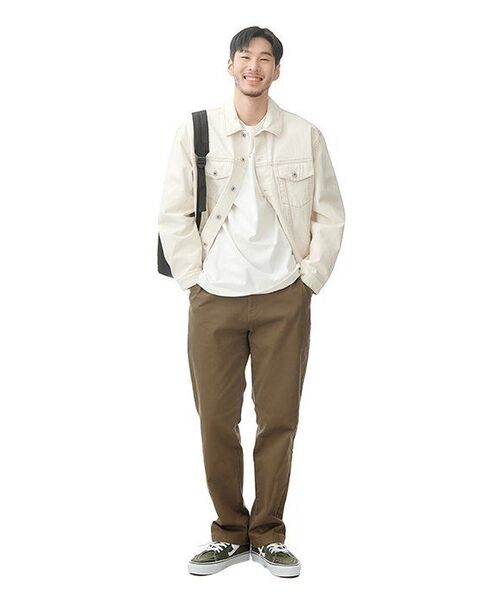 MUSINSA STANDARD（ムシンサスタンダード）の「クルーネック長袖Tシャツ[クリーム]（Tシャツ/カットソー・メンズ・その他・MEDIUM/LARGE/X-LARGE/XX-LARGE/XXX-LARGE/SMALL）」の15枚目の写真