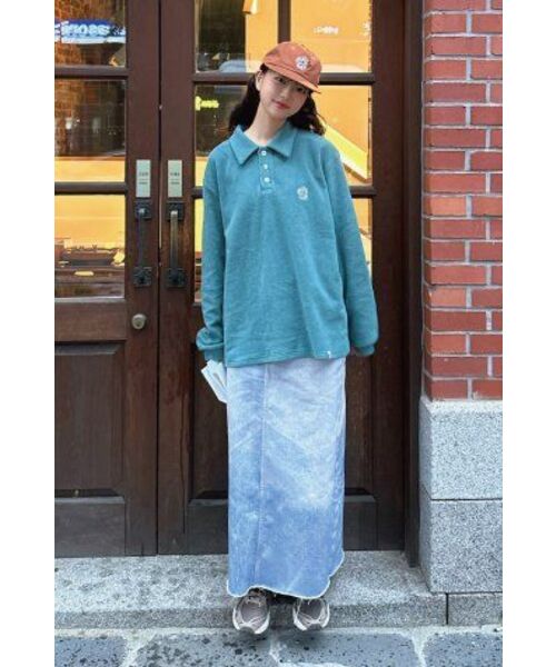 ERSCO(イーアルエスコ)の「ダスティカラー スリーブ_ブルーグリーン(ポロシャツ・レディース・その他・LARGE/X-LARGE/MEDIUM)」の9枚目の写真