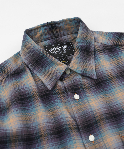 FRIZMWORKS(フリズムワークス)の「FLANNEL CHECK WORK SHIRT _ MIDNIGHT BLUE(シャツ/ブラウス・メンズ・その他・SMALL/MEDIUM/LARGE/X-LARGE)」の3枚目の写真