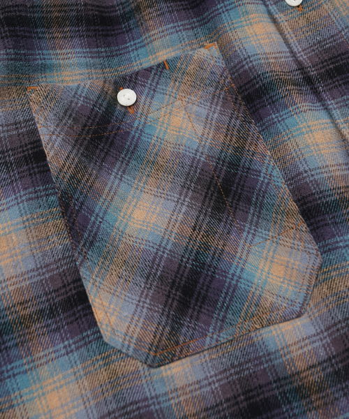 FRIZMWORKS(フリズムワークス)の「FLANNEL CHECK WORK SHIRT _ MIDNIGHT BLUE(シャツ/ブラウス・メンズ・その他・SMALL/MEDIUM/LARGE/X-LARGE)」の4枚目の写真