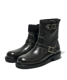 PARTIMENTO（パルティメント）の「[パルティメント x ロマンティックムーブ] シアリングエンジニアブーツ ブラック（ブーツ）」