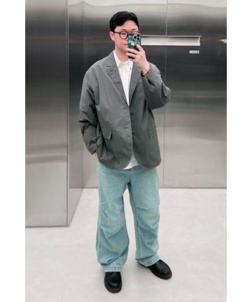 MUSINSA STANDARD（ムシンサスタンダード）の「デニムパラシュートパンツ [スカイブルー]（デニムパンツ・メンズ・その他・26/27/28/29/30/31/32/33/34/36/38/40/42）」の9枚目の写真