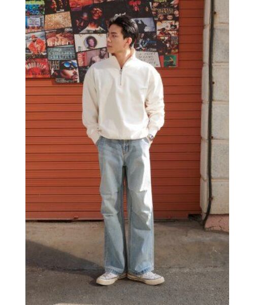 MUSINSA STANDARD（ムシンサスタンダード）の「デニムパラシュートパンツ [スカイブルー]（デニムパンツ・メンズ・その他・26/27/28/29/30/31/32/33/34/36/38/40/42）」の18枚目の写真