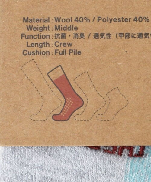 THE NORTH FACE（ザノースフェイス）の「＜THE NORTH FACE＞トレッカーズ クルーソックス（ソックス/靴下・レディース・ダークグレー/ライトグレー・S）」の10枚目の写真