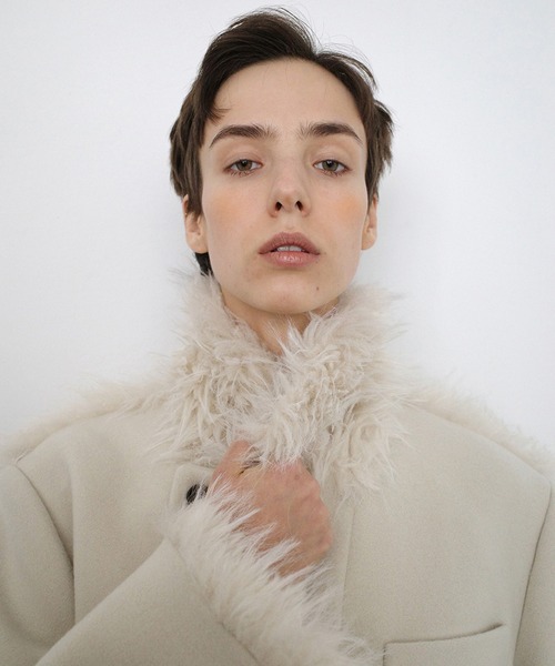 セール】FAKE FUR DOCKING OVER COAT（その他アウター）｜CLANE