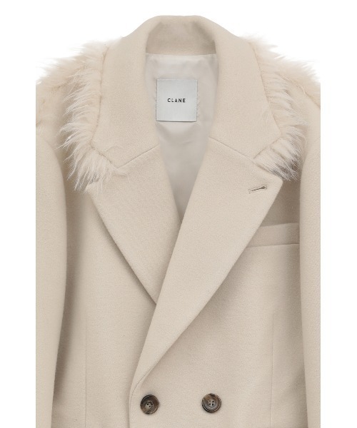 セール】FAKE FUR DOCKING OVER COAT（その他アウター）｜CLANE