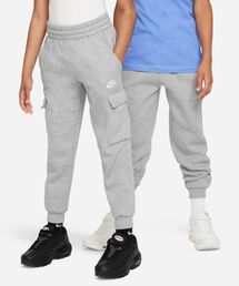 ナイキ スポーツウェア クラブ フリース ジュニア カーゴ パンツ / Nike Sportswear Club Fleece Big Kids' Cargo Pants FD3012-063 Dark Grey Heather