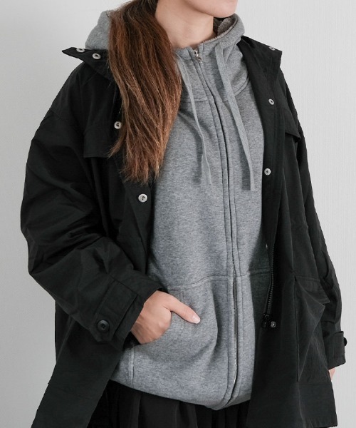 aquagarage（アクアガレージ）の「極暖裏ボアパーカー（パーカー・レディース・ブラック/グレー/ブラウン・FREE）」の16枚目の写真