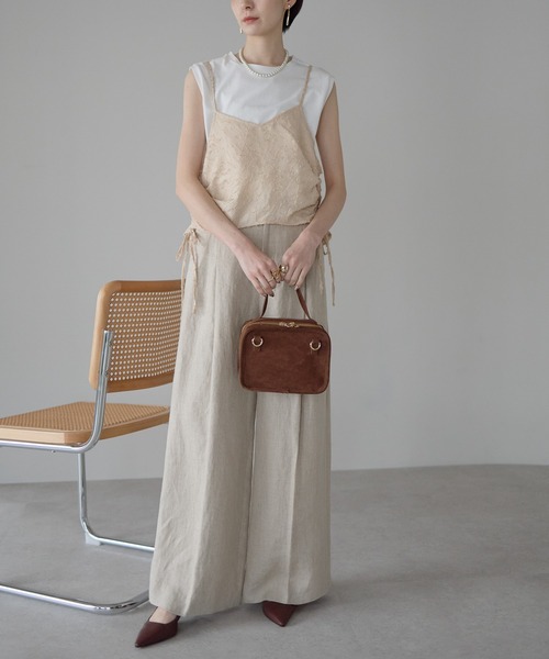 each（イーチ）の「サイドドロストキャミビスチェ（その他トップス・レディース・オフホワイト/ブラック/ベージュ・FREE）」の19枚目の写真