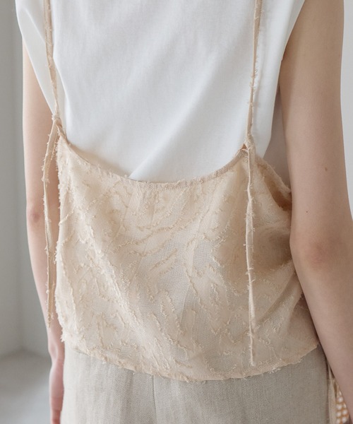 each（イーチ）の「サイドドロストキャミビスチェ（その他トップス・レディース・オフホワイト/ブラック/ベージュ・FREE）」の7枚目の写真