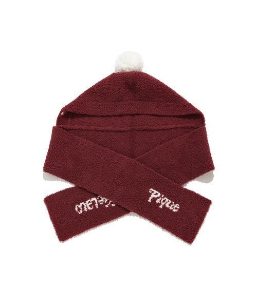 gelato pique（ジェラートピケ）の「【HOLIDAY】なりきりバラクラバ（その他ルームウェア・レディース・レッド/ベージュ・F）」の15枚目の写真