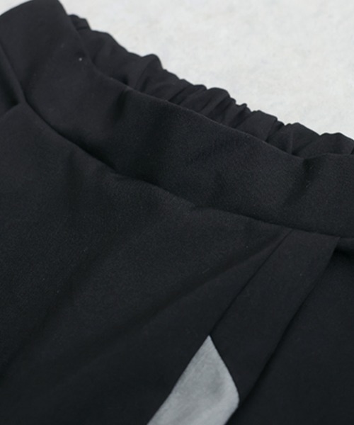 antiqua(アンティカ)の「切替 配色 アシンメトリー ロングスカート(スカート・レディース・ブラック・ONESIZE)」の8枚目の写真