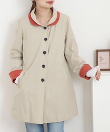 BRODIAEA（ブローディア）の「BRODIAEA ライナー付き配色コート（ステンカラーコート）」