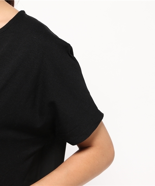 OUTLET（アウトレット）の「【Discoat Petit】布帛切替前リボンP/O（Tシャツ/カットソー・レディース・カーキ/ブラック・FREE）」の8枚目の写真