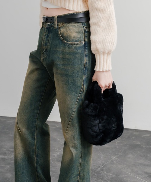 THE NORTH FACE(ザノースフェイス)の「日本未展開モデル THE NORTH FACE ザ・ノースフェイス WHITE LABEL ホワイトレーベル PLUMPY TOTE BAG MINI FUR/2WAYミニバッグ(ショルダーバッグ・レディース・ホワイト/ブラック・FREE)」の19枚目の写真